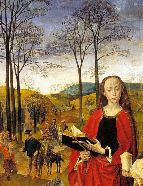 Sts Margaret and Mary Magdalene with Maria Portinari, Hugo van der Goes